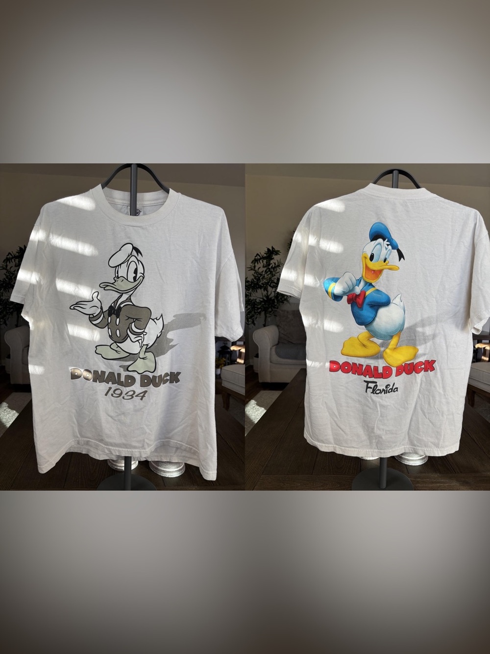 Vintage 1934 Donald Duck T-Shirt – Florida Color Back Graphic.